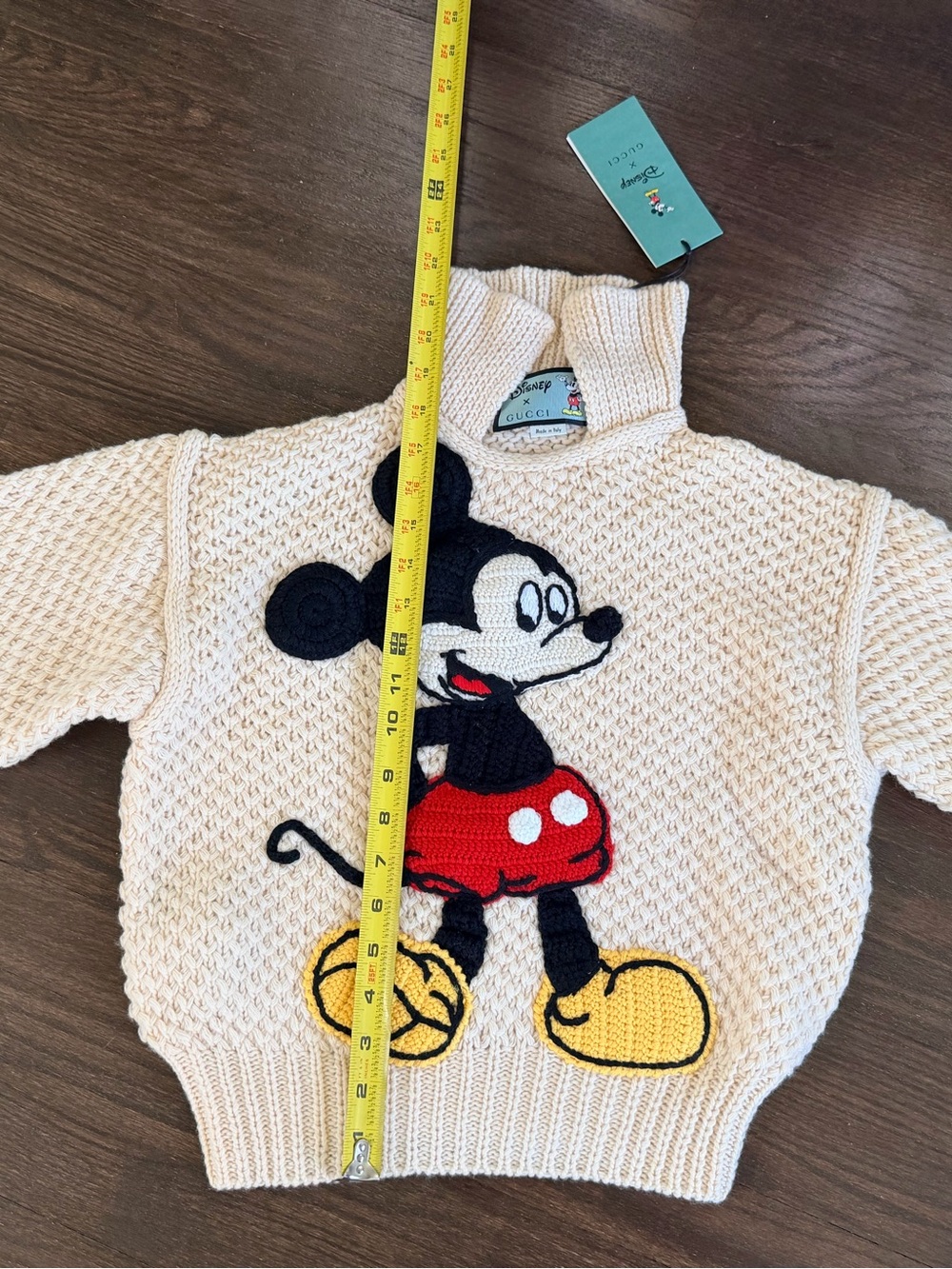 Gucci Mickey Mouse Disney Embroidered Sweater Sz XXS NEW!!! RARE!!! - Picture 10 of 10